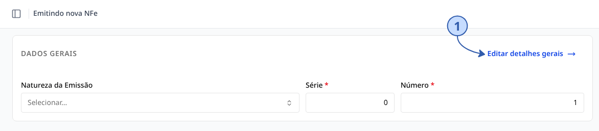 Seção Dados gerais